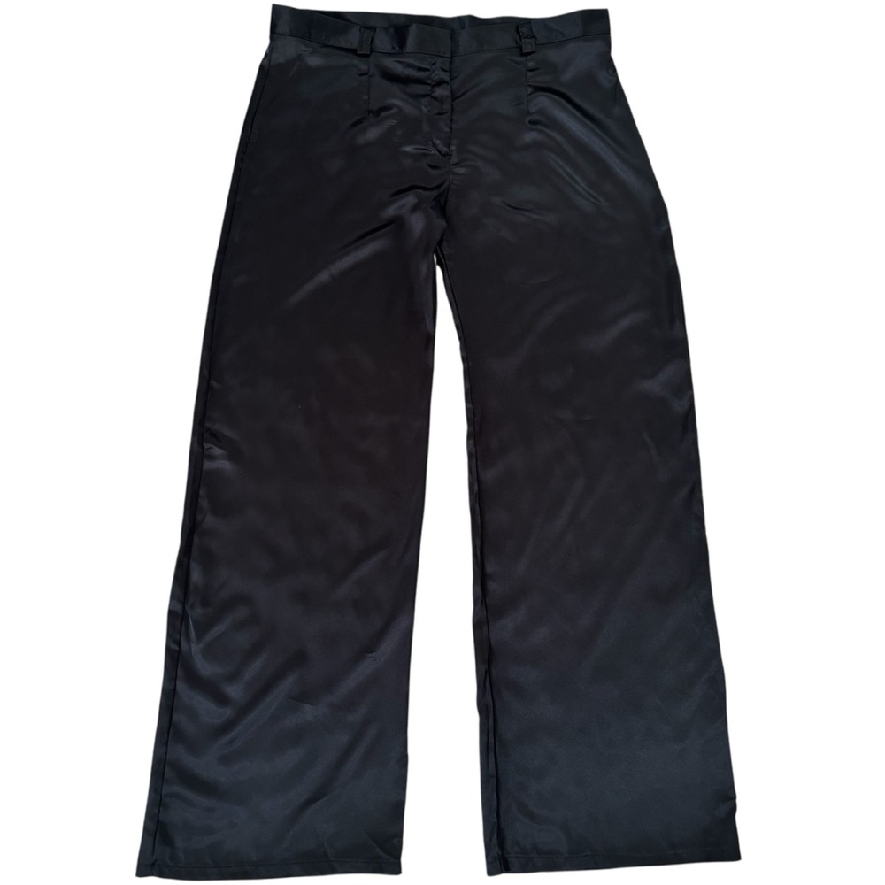 Black Silk Low-Waisted Pants Enduring Kairos Size Medium